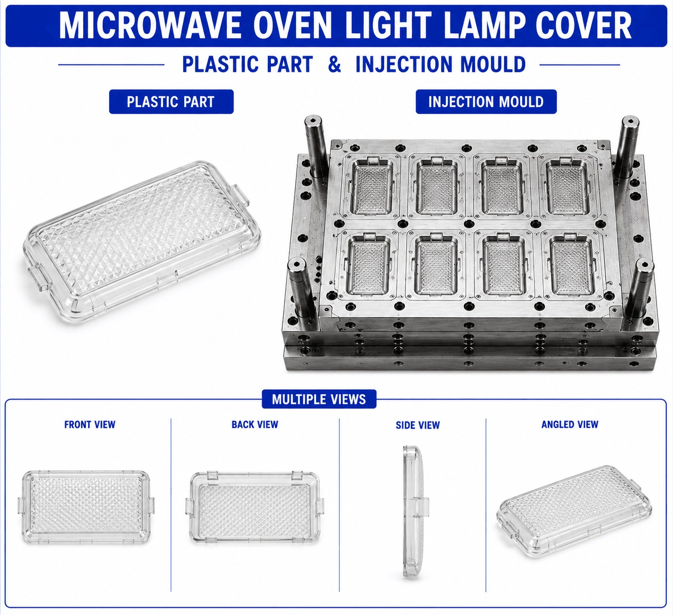 Microwave Oven Plastic Light Lamp Cover Mould and Moulding Services